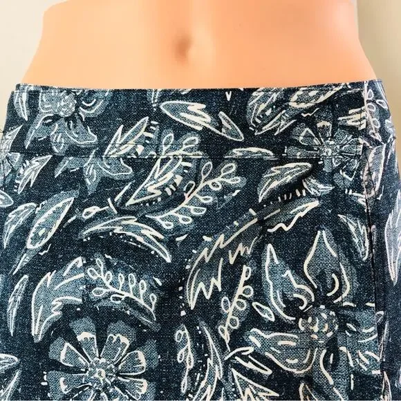 Rip Skirt Blue Rustica Denim Print Adjustable Wrap Waist Lightweight Comfort - Picture 6 of 16